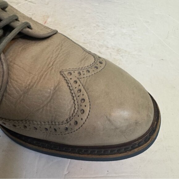 COLE HAAN Grand Leather Wingtip Oxford Loafers Shoes Men 8.5 M Gray Blue Loafer - Picture 4 of 16